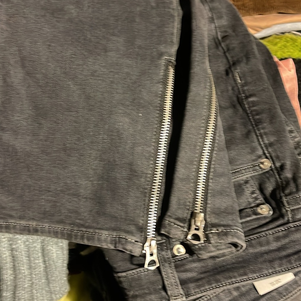 RAG N BONE Grayish black Nina high waisted JEANS/Minna color - Picture 7 of 13